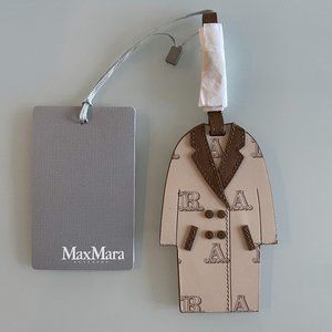 MaxMara Brown Coat Calf Leather Keychain